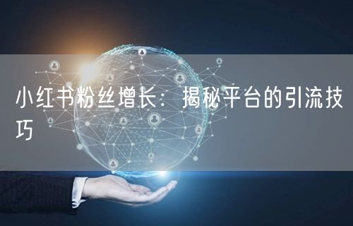 小红书粉丝增长：揭秘平台的引流技巧