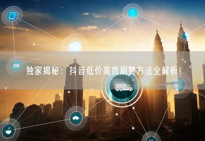 独家揭秘：抖音低价高效刷赞方法全解析！