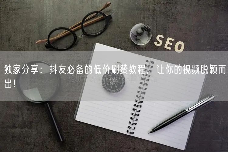 独家分享：抖友必备的低价刷赞教程，让你的视频脱颖而出！