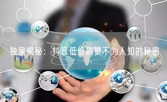 独家揭秘：抖音低价刷赞不为人知的秘密
