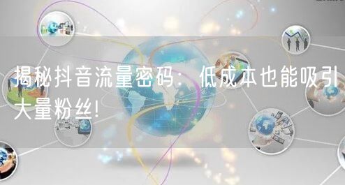 揭秘抖音流量密码：低成本也能吸引大量粉丝!