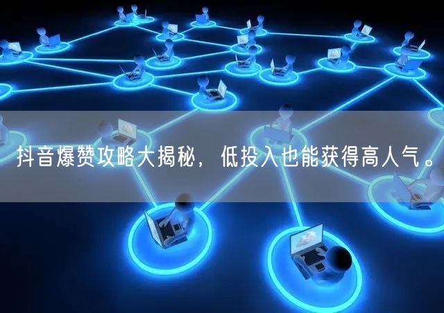 抖音爆赞攻略大揭秘，低投入也能获得高人气。