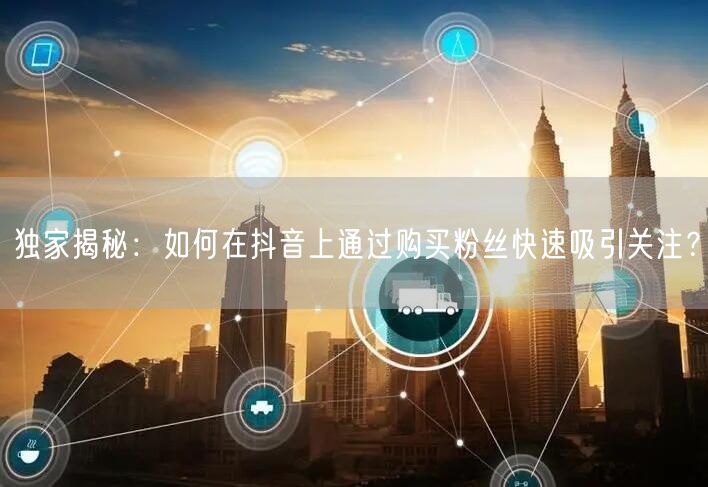 独家揭秘：如何在抖音上通过购买粉丝快速吸引关注？