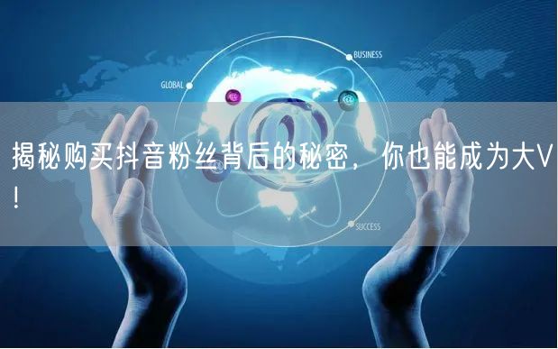 揭秘购买抖音粉丝背后的秘密，你也能成为大V！
