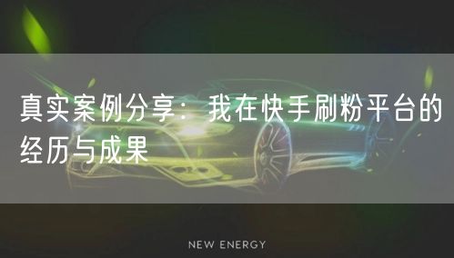 真实案例分享：我在快手刷粉平台的经历与成果