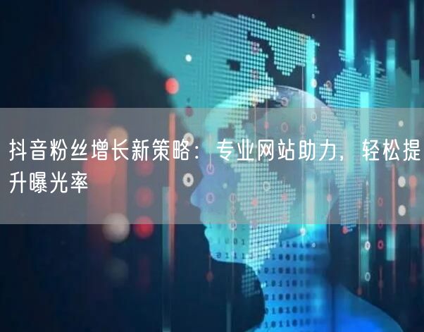 抖音粉丝增长新策略：专业网站助力，轻松提升曝光率