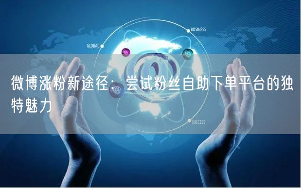微博涨粉新途径：尝试粉丝自助下单平台的独特魅力