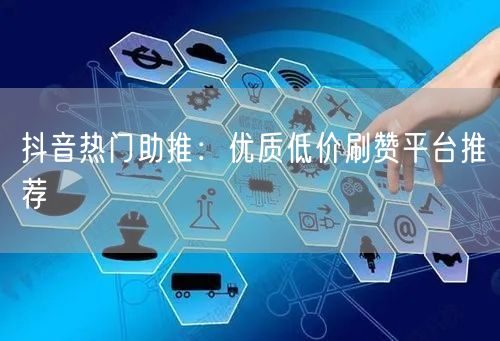 抖音热门助推：优质低价刷赞平台推荐