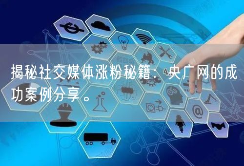 揭秘社交媒体涨粉秘籍：央广网的成功案例分享。