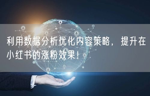 利用数据分析优化内容策略，提升在小红书的涨粉效果！