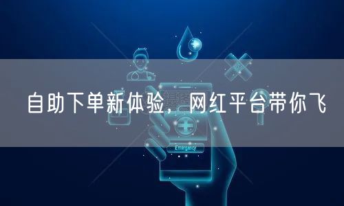 自助下单新体验，网红平台带你飞
