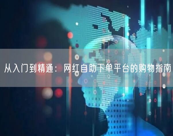 从入门到精通：网红自助下单平台的购物指南