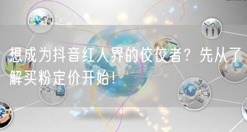 想成为抖音红人界的佼佼者？先从了解买粉定价开始！