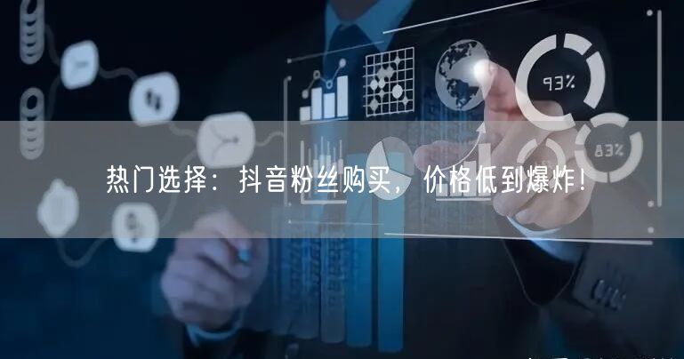 热门选择：抖音粉丝购买，价格低到爆炸！