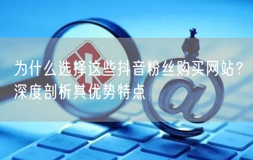 为什么选择这些抖音粉丝购买网站？深度剖析其优势特点