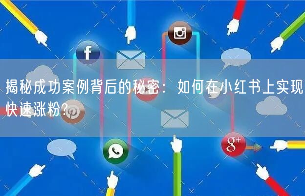 揭秘成功案例背后的秘密：如何在小红书上实现快速涨粉?