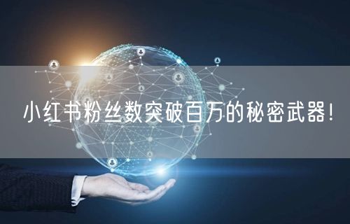 小红书粉丝数突破百万的秘密武器！