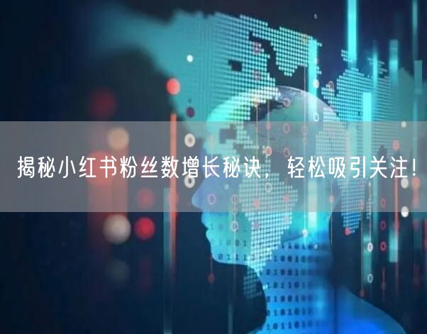 揭秘小红书粉丝数增长秘诀，轻松吸引关注！