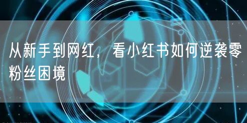 从新手到网红，看小红书如何逆袭零粉丝困境