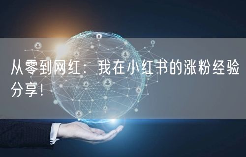 从零到网红：我在小红书的涨粉经验分享！