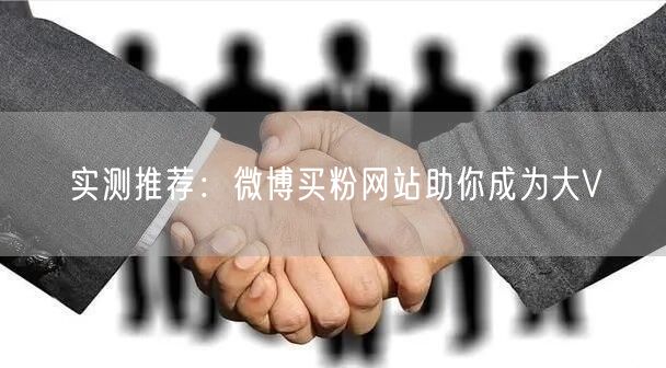 实测推荐：微博买粉网站助你成为大V