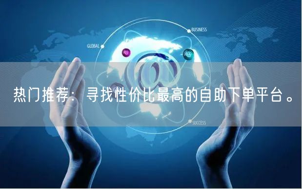 热门推荐：寻找性价比最高的自助下单平台。