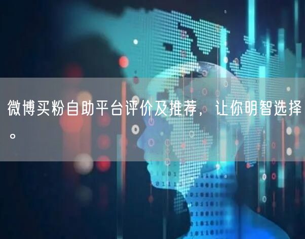 微博买粉自助平台评价及推荐，让你明智选择。