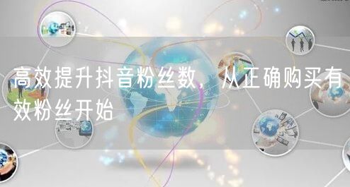 高效提升抖音粉丝数，从正确购买有效粉丝开始