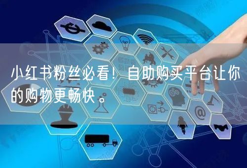 小红书粉丝必看!自助购买平台让你的购物更畅快。